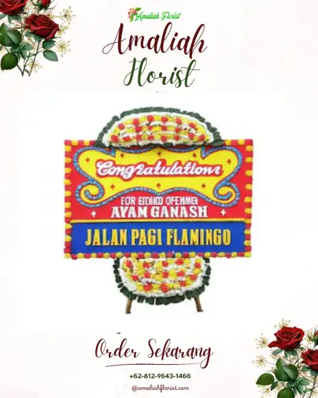 Sewa Papan Bunga Tegal Angus
