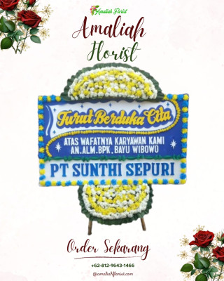 Papan Bunga Duka di Tegal Angus